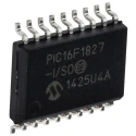Microchip 8-bit PIC16F1827 Microcontroller 32 MHz 7kB FLASH 18-Pin SOIC PIC16F1827-I/SO