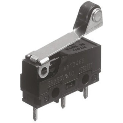 Panasonic Roller Lever Micro Switch, Solder Terminal, 3A Current, 250 V AC, SPCO Contact, IP40 AVT32549-A