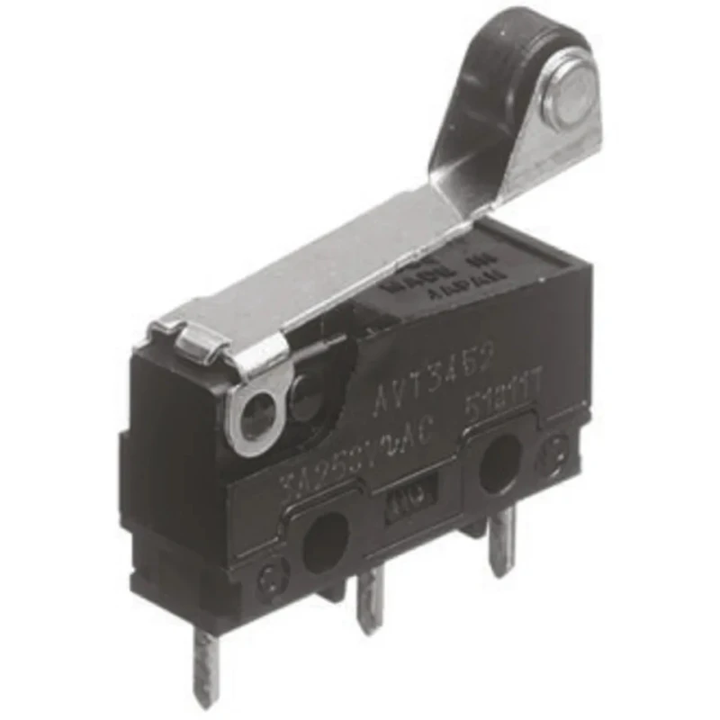 Panasonic Roller Lever Micro Switch, Solder Terminal, 3A Current, 250 V AC, SPCO Contact, IP40 AVT32549-A