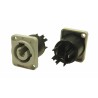 RS PRO IP65 Grey Panel Mount Industrial Power Connector 2A 250V IP65 IP65