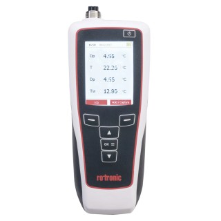Rotronic Instruments Digital Hygropalm Set Hygrometer with USB Interface, ±0.8 %RH Accuracy, 60 °C Operating Temperature HP32