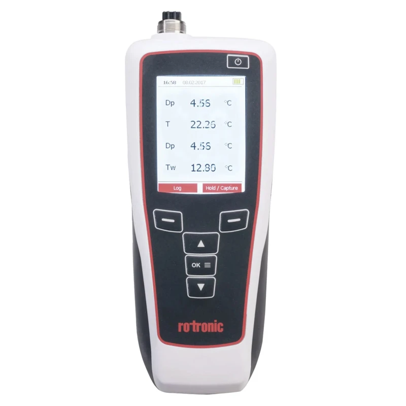Rotronic Instruments Digital Hygropalm Set Hygrometer with USB Interface, ±0.8 %RH Accuracy, 60 °C Operating Temperature HP32