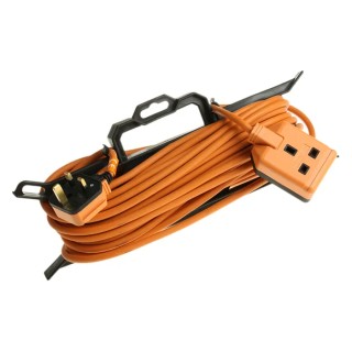 Masterplug 15 m 1 Socket Extension Lead 13A Type G Plug 240V Orange CT1513-MS