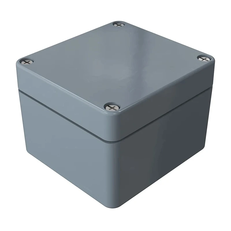 Rose Fibreglass Reinforced Polyester Enclosure Grey Lid IP66 IK08 80x75x80 mm IP66