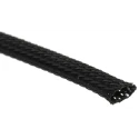 HellermannTyton Expandable Braided Polyethylene Terephthalate Black Cable Sleeve 5m Length 4-11 mm 170-10600 HEGP06-PET-BK