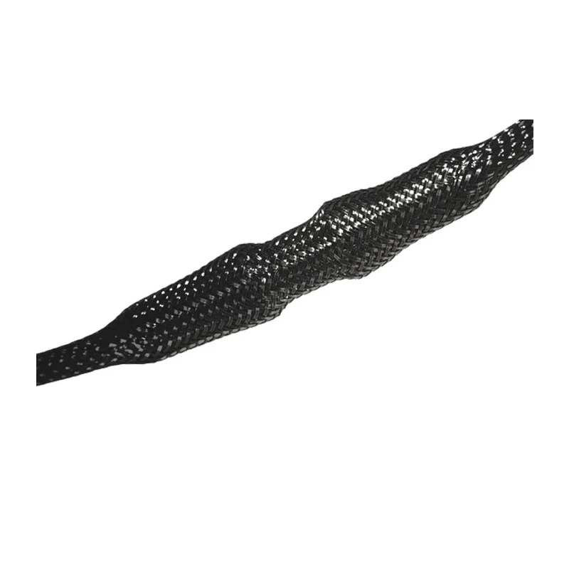 HellermannTyton Expandable Braided Polyethylene Terephthalate Black Cable Sleeve 5m Length 4-11 mm 170-10600 HEGP06-PET-BK