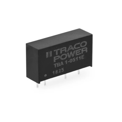 TRACOPOWER DC/DC Converter SIP-7 Package, 5V DC Output, 100mA, 1W Power, 4.5-5.5V Input, 1500V Isolation, -40°C TBA 1-0521E