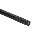 HellermannTyton Expandable Braided Polyethylene Terephthalate Black Cable Sleeve 5m Length 5-12 mm 170-10800 HEGP08-PET-BK