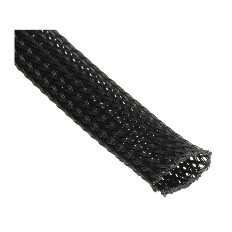 HellermannTyton Expandable Braided Polyethylene Terephthalate Black Cable Sleeve 5m Length 15mm 170-11000 HEGP10-PET-BK