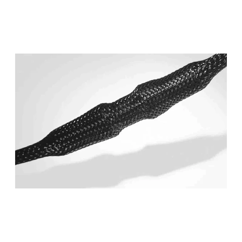 HellermannTyton Expandable Braided Polyethylene Terephthalate Black Cable Sleeve 5m Length 15mm 170-11000 HEGP10-PET-BK