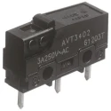 Panasonic Pin Plunger Micro Switch, PCB Terminal, 5A, 250 V ac, SPCO AVL3405-A