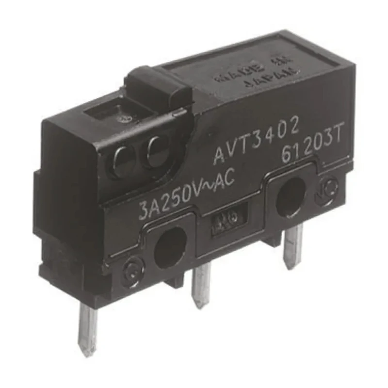 Panasonic Pin Plunger Micro Switch, PCB Terminal, 5A, 250 V ac, SPCO AVL3405-A