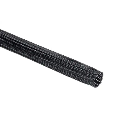 HellermannTyton Expandable Braided Polyethylene Terephthalate Black Cable Sleeve 5m Length 8-17mm 170-11200 HEGP12-PET-BK
