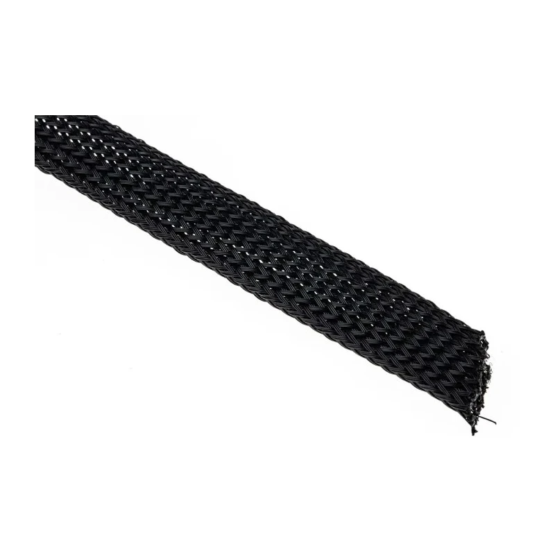 HellermannTyton Expandable Braided Polyethylene Terephthalate Black Cable Sleeve 5m Length 8-17mm 170-11200 HEGP12-PET-BK