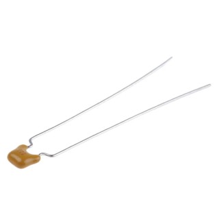 KYOCERA AVX 100 nF Multilayer Ceramic Capacitor, 50V dc, Z5U Dielectric, Through Hole Radial Mount, SR Series SR215E104ZARTR1