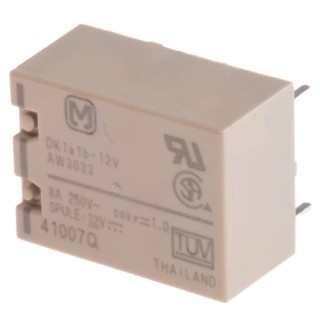 Panasonic PCB Power Relay 12V DC Coil 8A Switching Current DPST DK1A1B-12V