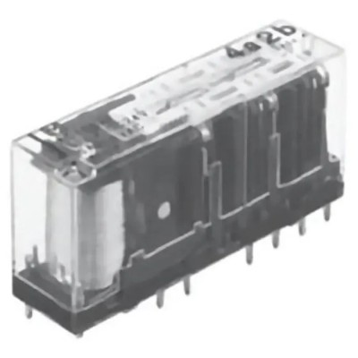 Panasonic PCB Force Guided Relay 24V dc Coil Voltage 6-Pole 3PDT SFS6-L-DC24V