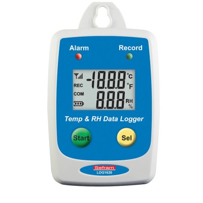 Sefram Temperature Data Logger LOG 1620 with USB Interface, ±1 °C Accuracy, IP65 Rated, Battery Powered SEFRAM LOG 1620