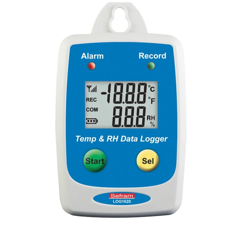 Sefram Temperature Data Logger LOG 1620 with USB Interface, ±1 °C Accuracy, IP65 Rated, Battery Powered SEFRAM LOG 1620