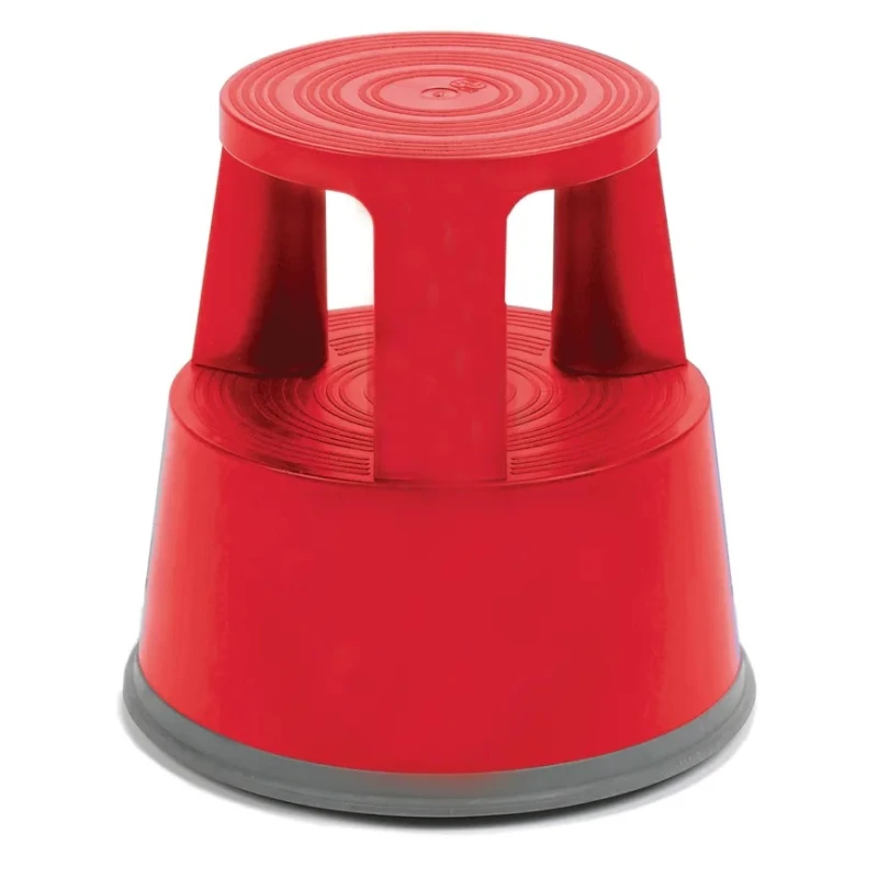 RS PRO 2 Tread Plastic & Rubber Kick Step 0.445mm Platform Height, Red 187-4979