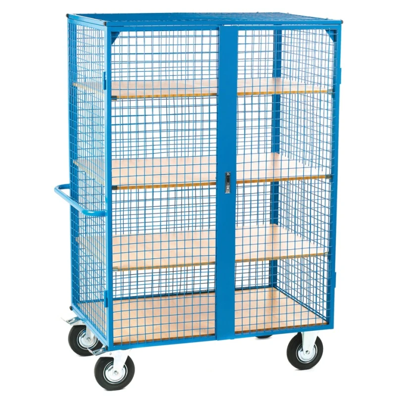 RS PRO Heavy Duty 3 Shelf Castor Trolley, 1150 mm Platform Length, 30 kg Load per Shelf, Rubber Wheel 200 mm 187-4988