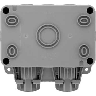 BG Electrical 13A Grey 2 Gang Surface Mount Outdoor Plug Socket Type G British WP24-02