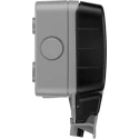 BG Electrical 13A Grey 2 Gang Surface Mount Outdoor Plug Socket Type G British WP24-02