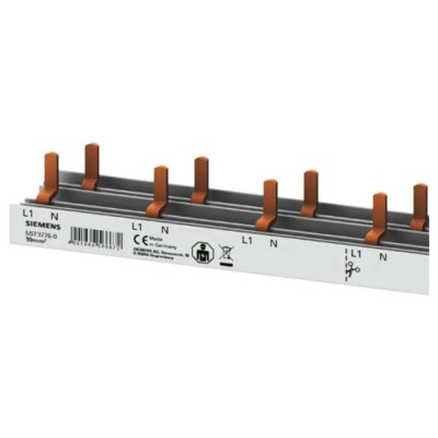 Siemens Copper SENTRON 1 Phase Busbar, 230 V, 63A, 35.2 mm Pitch 5ST3776-0
