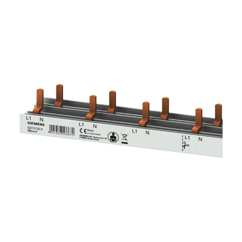Siemens Copper SENTRON 1 Phase Busbar, 230 V, 63A, 35.2 mm Pitch 5ST3776-0