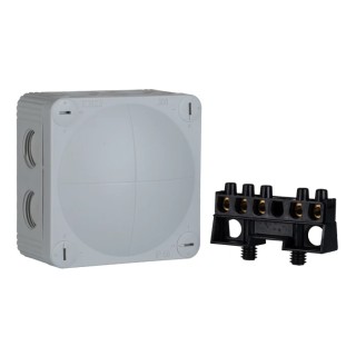 WISKA Polypropylene and Reinforced Fibreglass Junction Box, Multi-Colour, IP66, Flame Retardant COMBI 308/5