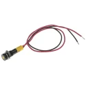 RS PRO Yellow Panel Mount Indicator 24V DC 20mA Lead Wire Termination IP67 Flush 700-1886