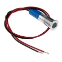RS PRO Blue Panel Mount Indicator 24V DC 20mA Lead Wire Termination IP67 Flush Bezel 700-1930