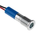 RS PRO Blue Panel Mount Indicator 24V DC 20mA Lead Wire Termination IP67 Flush Bezel 700-1930