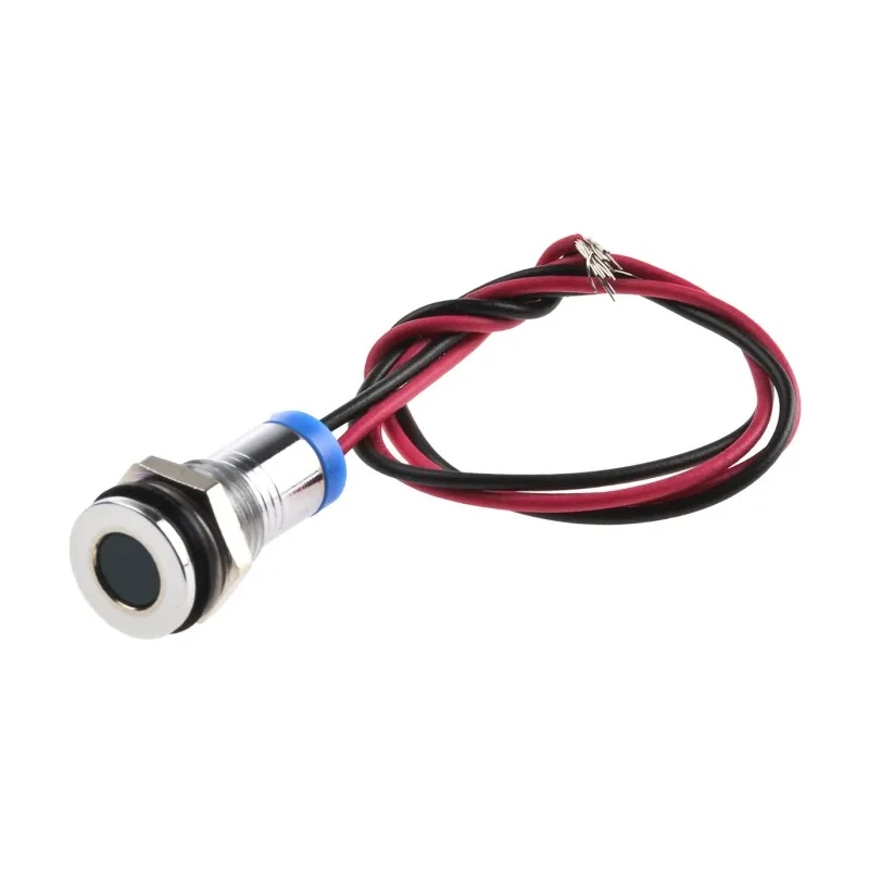 RS PRO Blue Panel Mount Indicator, 2V dc, 20mA, Lead Wire, IP67 Sealed Flush Bezel 700-1909