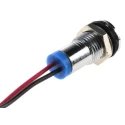 RS PRO Blue Panel Mount Indicator, 2V dc, 20mA, Lead Wire, IP67 Sealed Flush Bezel 700-1909
