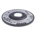 Bosch X Lock Aluminium Oxide Abrasive Grinding Disc, 115 mm Diameter x 6 mm Thickness, 10 Grit, Pack of 10 2608619258