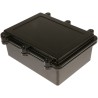 RS PRO Black Black Lid Die Cast Aluminium Enclosure IP67 Waterproof Dustproof 200 mm x 150 mm x 75 mm IP67