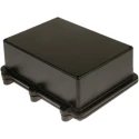 RS PRO Black Black Lid Die Cast Aluminium Enclosure IP67 Waterproof Dustproof 200 mm x 150 mm x 75 mm IP67