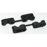 HellermannTyton Black Polyamide 6 Cable Grommet for 7.5 mm to 8.5 mm Cable Diameter 234-10400 KK4-PA6HIR-BK