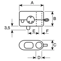HellermannTyton Black Polyamide 6 Cable Grommet for 7.5 mm to 8.5 mm Cable Diameter 234-10400 KK4-PA6HIR-BK