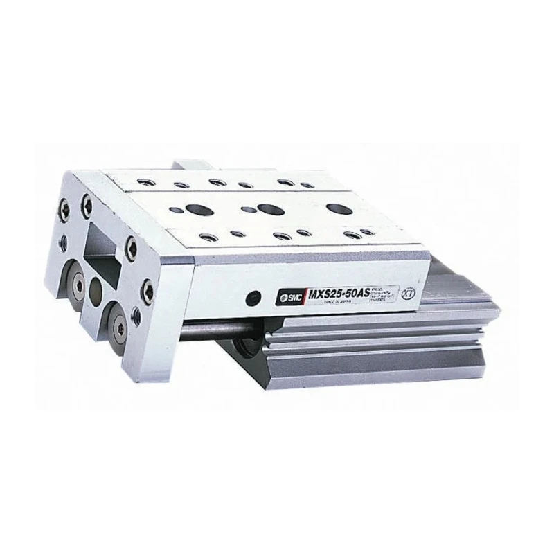 SMC Pneumatic Guided Cylinder 6mm Bore, MXS Series, 30 mm Stroke, Double Acting, Through Hole Mount, Aluminium Alloy MXS6-30