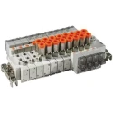 SMC SS5Y Series 2 Station G Thread Push-in Port Aluminium Alloy Manifold Base 