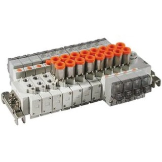 SMC SS5Y Series 2 Station G Thread Push-in Port Aluminium Alloy Manifold Base 