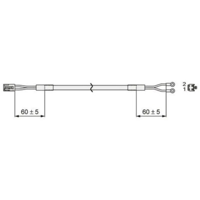 SMC Motor Output Cable LC3F2 Series for Use with CN3 Series 