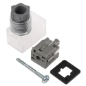 SMC 2 DIN 43650 C Pneumatic Solenoid Coil Connector Male Indicator Light K43