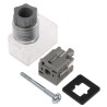 SMC 2 DIN 43650 C Pneumatic Solenoid Coil Connector Male Indicator Light K43