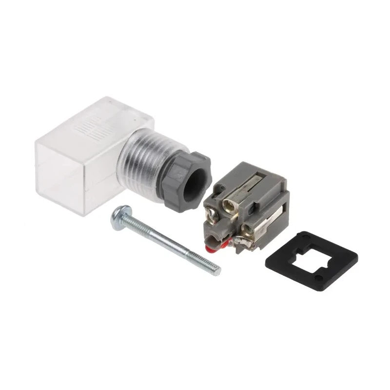 SMC 2 DIN 43650 C Pneumatic Solenoid Coil Connector Male Indicator Light K43