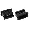 Hirose Female Connector Housing 4 Way 1 Row Straight, 2 mm Pitch Polyamide Cable Mount DF3-4S-2C