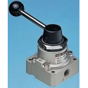 SMC Pneumatic Manual Control Valve with Handle VH Series, 4 Ports, NPT 1/4 in, 4/3 Valve Function, Die Cast VH211-F02