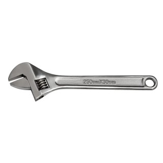 Bahco Adjustable Spanner with 46 mm Jaw Capacity, 375 mm Overall Length, Metal Handle, Chrome Finish SS001-375